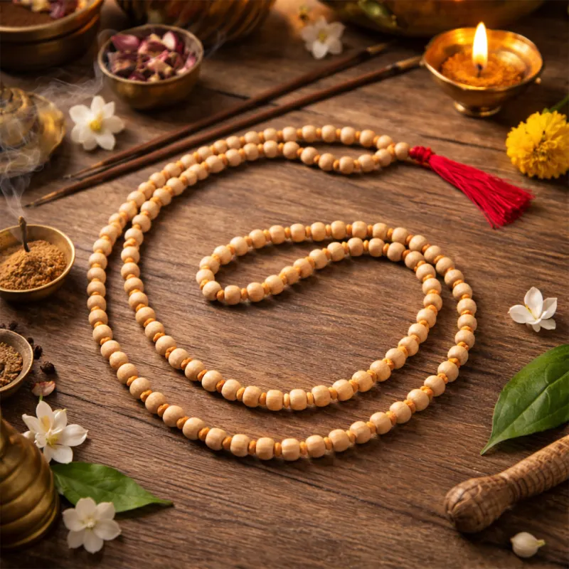 Shyama Tulsi Natural Wooden Mala